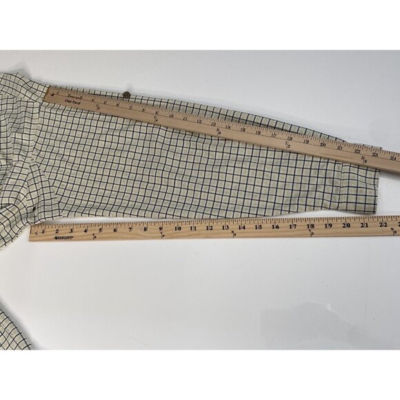 LL Bean Outdoors Textured Long Sleeve Shirt Camping Men’s L Reg Khaki Check - Picture 16 of 16